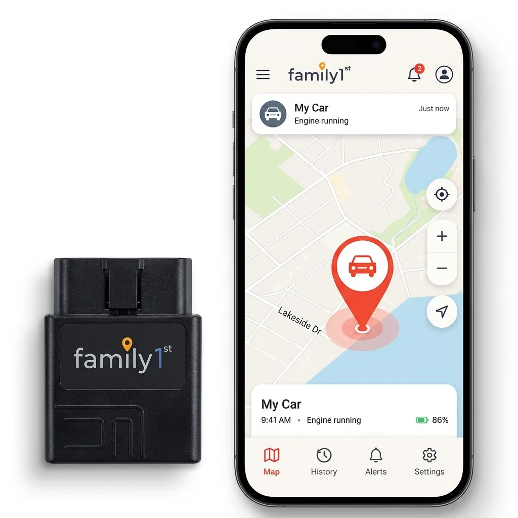 Plug-in OBD Tracker lifestyle detail