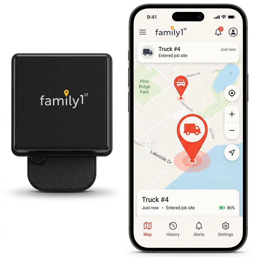 GPS Tracker with Built-in Magnets lifestyle detail