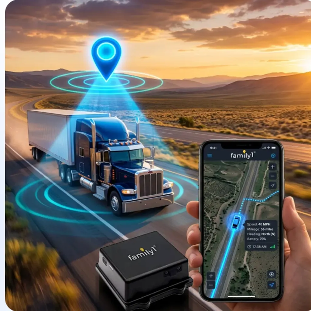 GPS Tracker with Built-in Magnets