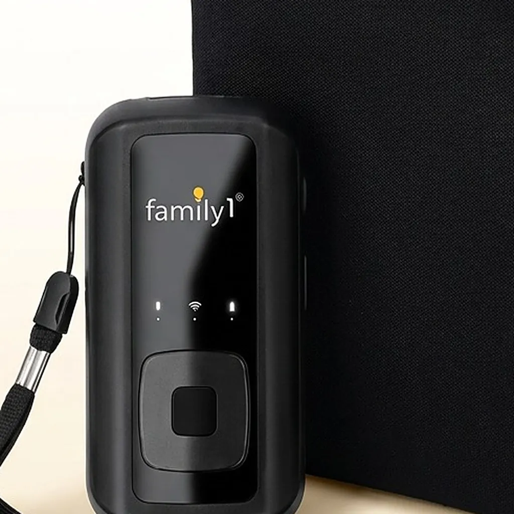 Senior GPS Tracker in use